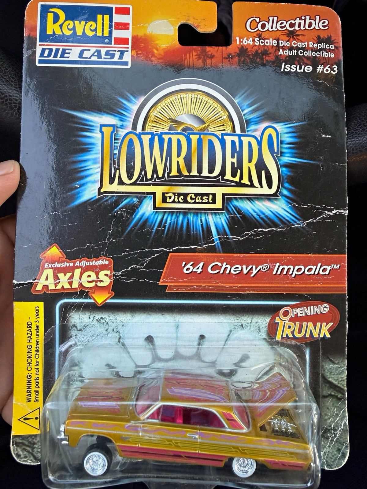 Revell Lowriders 1964 Chevy Impala Issue #63 Gold Pink 1:64 Sealed