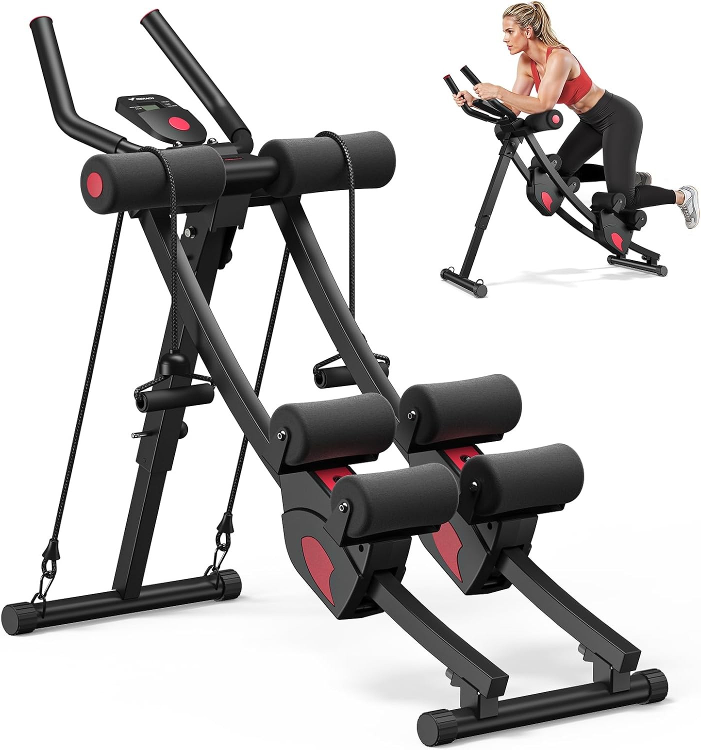 MERACH Ab Machine Adjustable Trainer Machine AB Workout Equipment for Home Gym