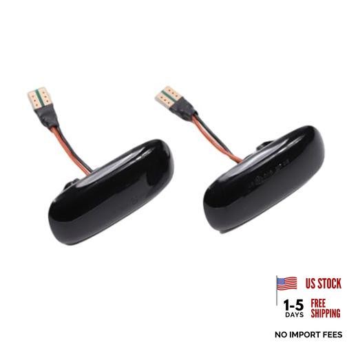 Led Dynamic Side Marker Turn Signal Light Sequential Blinker Light For A black