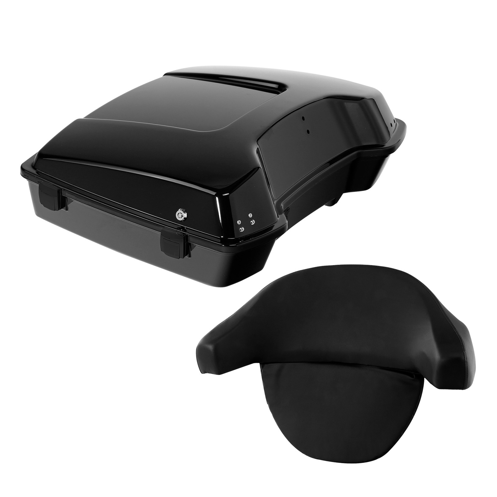 Razor Trunk W/ Backrest Fit For Harley Touring Street Electra Glide 97-13