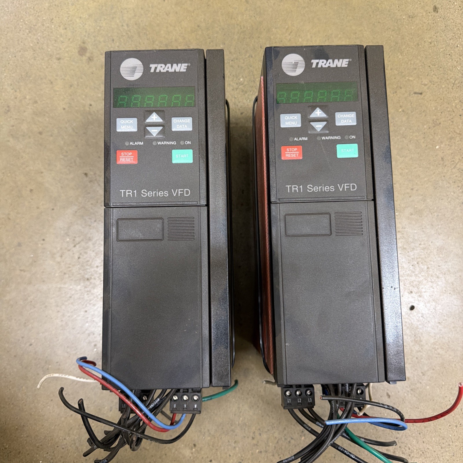 Lot of 2- Trane 178F7484 TR1 Series VFD, Variable Frequency Drive Lot of 2- Trane 178F7484 TR1 Series VFD, Variable Frequency Drive