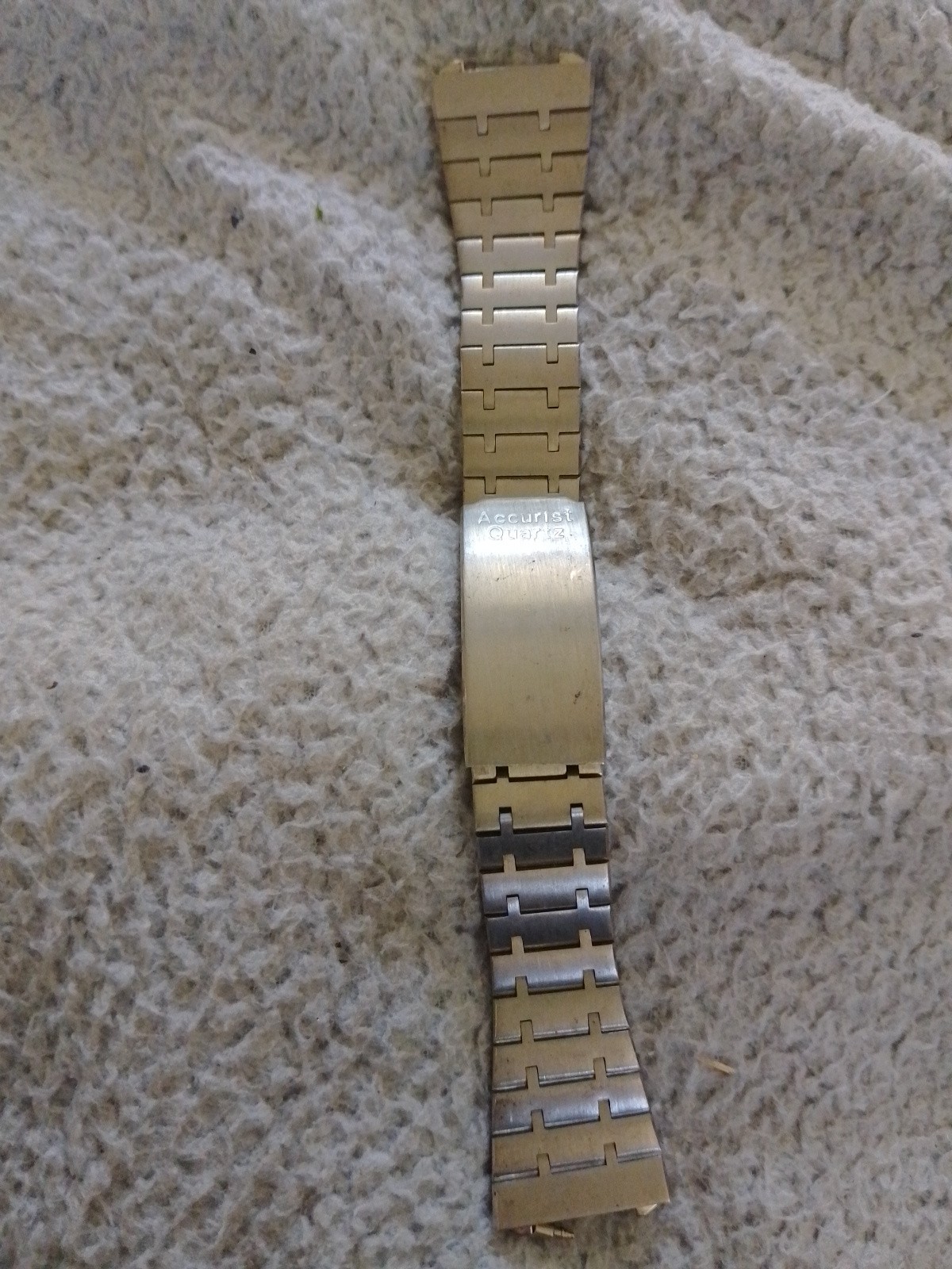 Vtg Rare22mm Accurist Quartz Watch stainless Steel Bracelet 15cm Length Japan Vtg Rare22mm Accurist Quartz Watch stainless Steel Bracelet 15cm Length Japan
