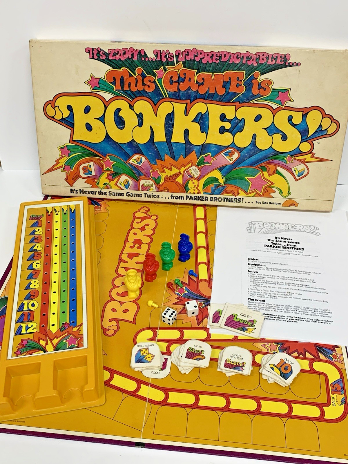 Vintage 1978 Bonkers Bonkers Board Game Parker Brothers Complete Family Game Vintage 1978 Bonkers Bonkers Board Game Parker Brothers Complete Family Game