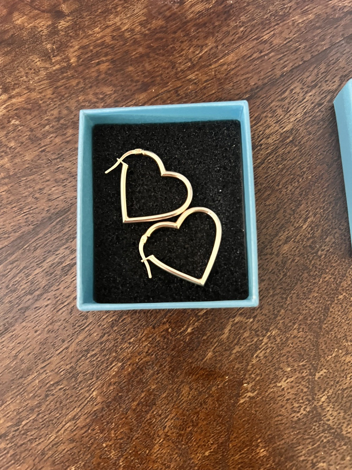 9ct Yellow Gold Heart Hoop Earrings 9ct Yellow Gold Heart Hoop Earrings