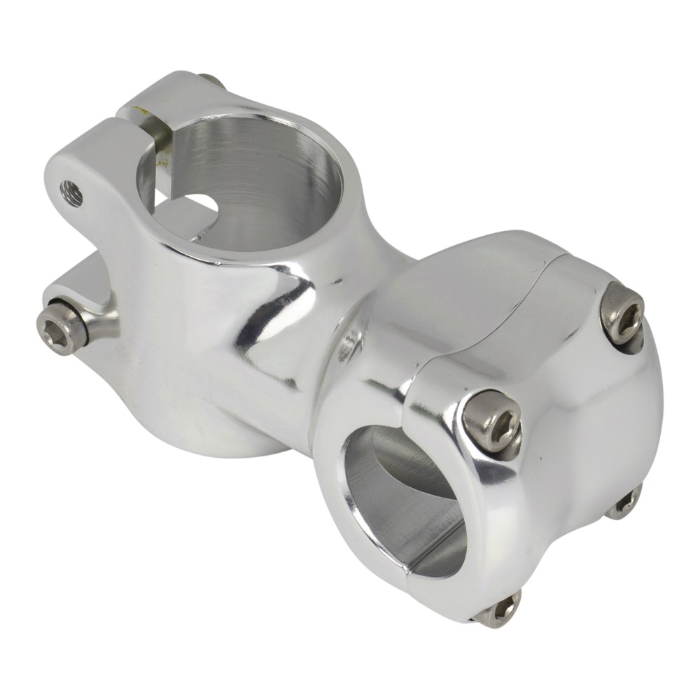PRO+ 50MM LONG BICYCLE ALLOY STEM 28.6/25.4MM 7081 SILVER PRO+ 50MM LONG BICYCLE ALLOY STEM 28.6/25.4MM 7081 SILVER