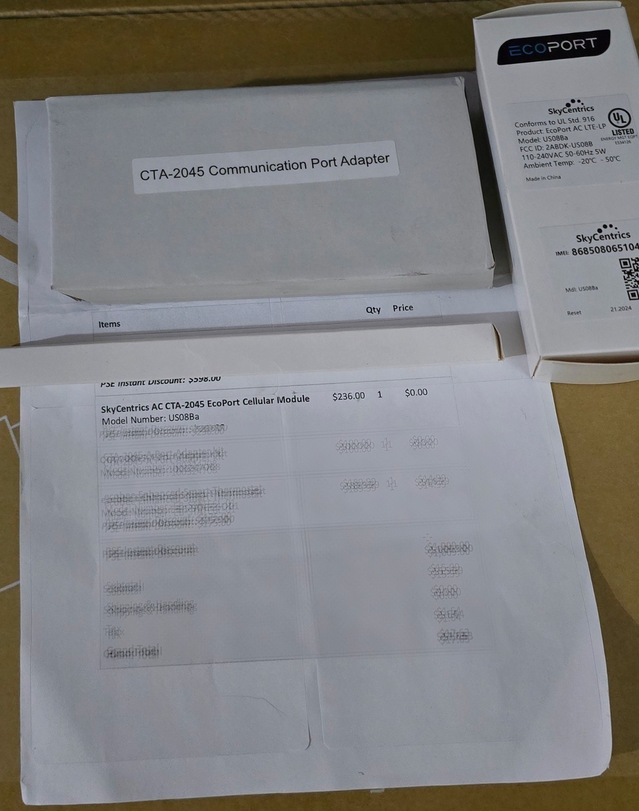 SkyCentrics AC CTA-2045 EcoPort Cellular Module Model Number: US08Ba NEW SkyCentrics AC CTA-2045 EcoPort Cellular Module Model Number: US08Ba NEW