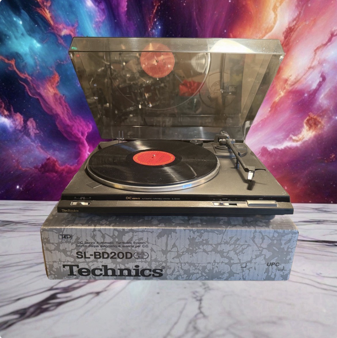 Vintage Technics SL-BD20D DC Servo Automatic Turntable Near Mint Complete In Box Vintage Technics SL-BD20D DC Servo Automatic Turntable Near Mint Complete In Box