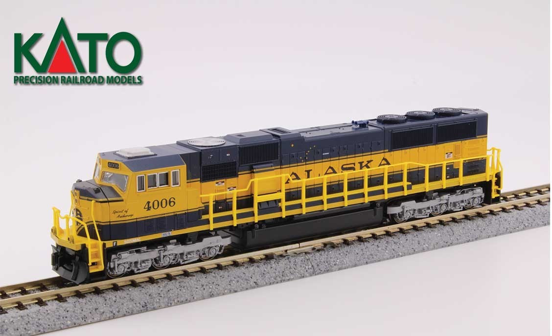 1766411 N Kato EMD SD70MAC w/Nose Headlight Alaska Railroad #4015