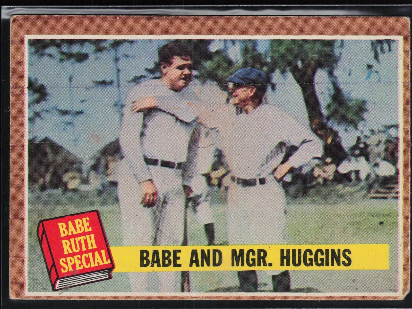 1962 Topps #137b Babe and Mgr. Huggins 1962 Topps #137b Babe and Mgr. Huggins