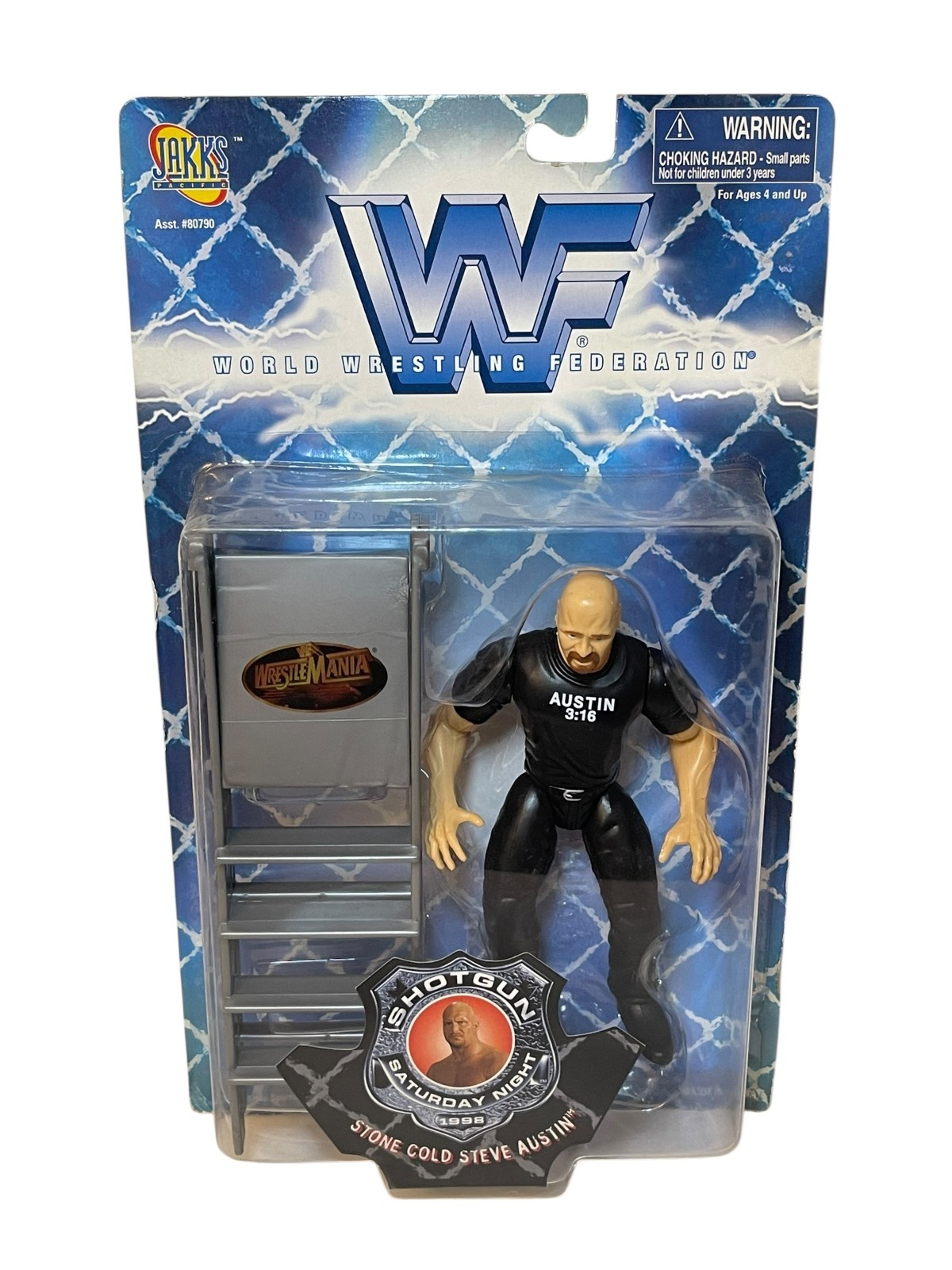 1998 WWF Jakks SHOTGUN SATURDAY NIGHT Stone Cold Steve Austin 6 1998 WWF Jakks SHOTGUN SATURDAY NIGHT Stone Cold Steve Austin 6