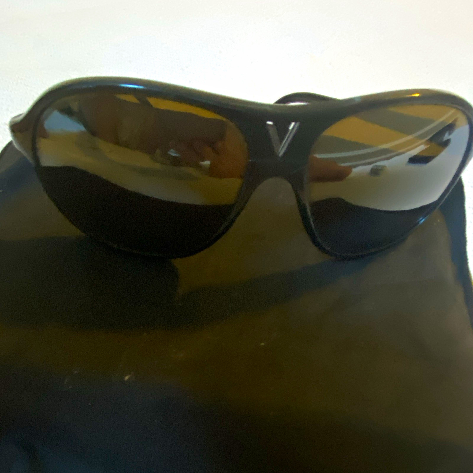 VTG Vuarnet 085 Pouilloux Aviator Sunglasses Black Matte NOS Deadstock France
