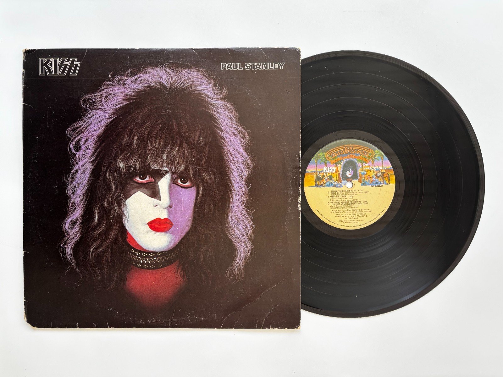 KISS - Paul Stanley Solo - Tested Vintage Vinyl LP with OG Poster & Merch Form