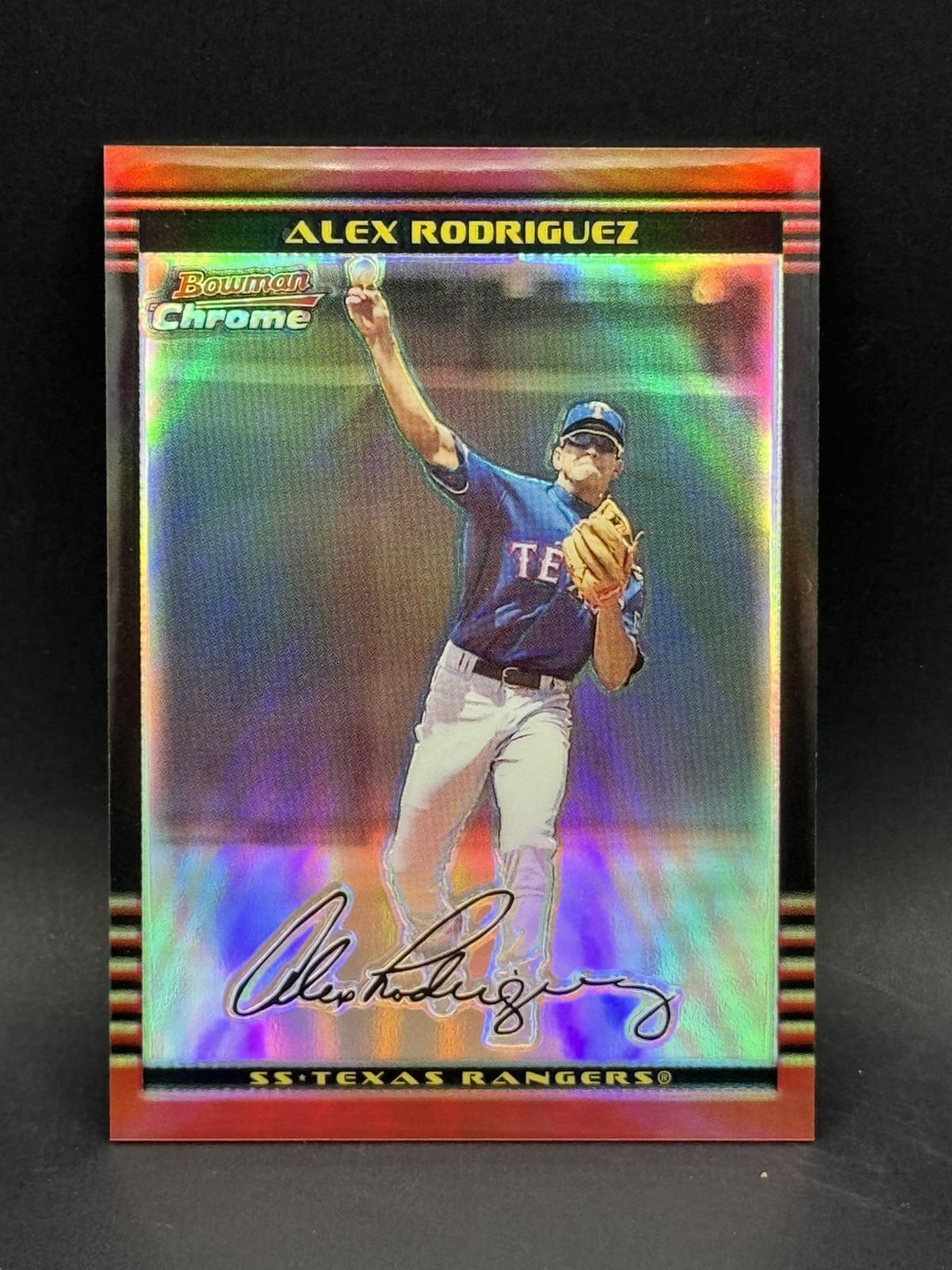 Alex Rodriguez 2002 BOWMAN CHROME REFRACTOR #/500 MVP Alex Rodriguez 2002 BOWMAN CHROME REFRACTOR #/500 MVP