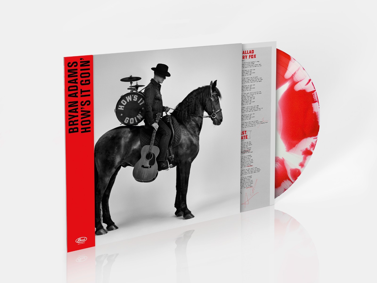 BRYAN ADAMS - How\'s it goin\' (2026) LP Red & White Sunburst  Vinyl pre-sale