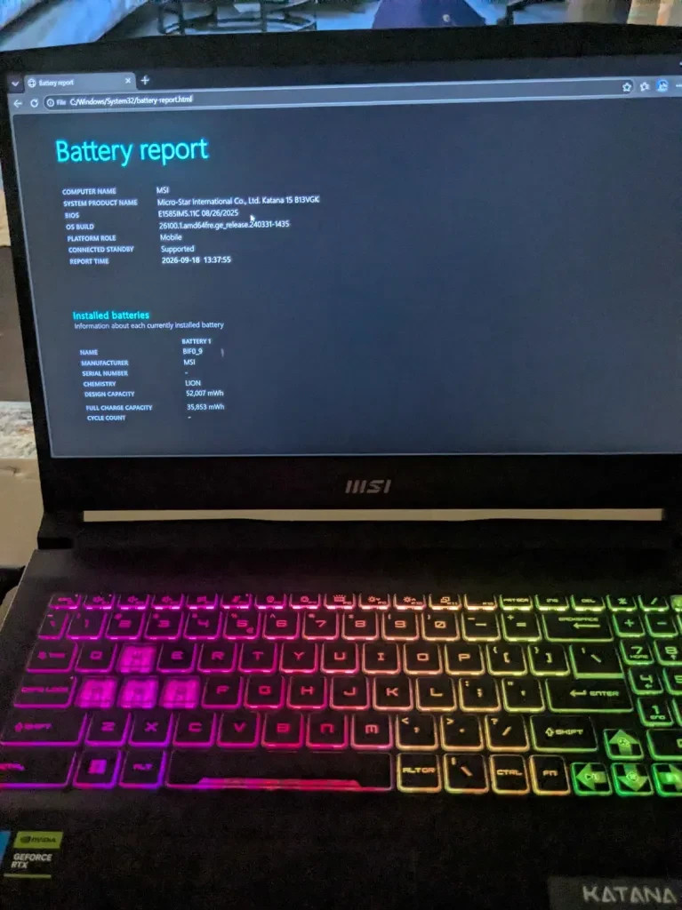 MSI Katana 15 B13VGK Gaming Laptop i7-13620H RTX 4070 16GB DDR5 1TB SSD 144Hz MSI Katana 15 B13VGK Gaming Laptop i7-13620H RTX 4070 16GB DDR5 1TB SSD 144Hz
