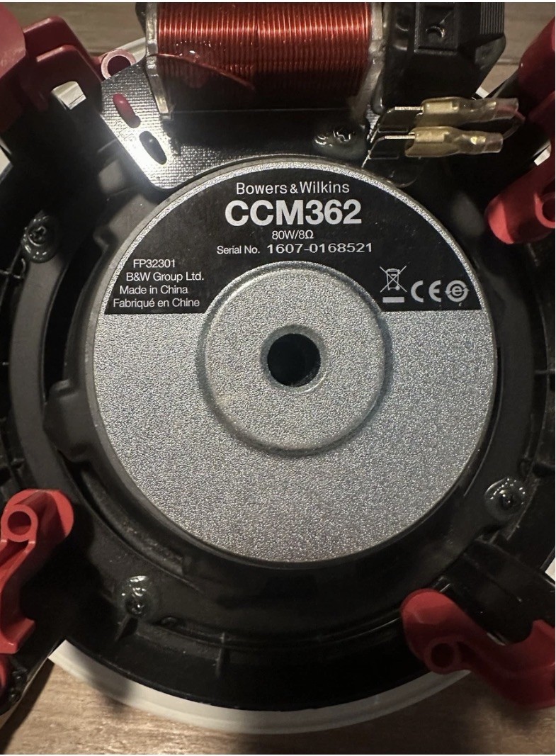 Bowers & Wilkins CCM362 6 Inch 80w/8oem Ceiling Speakers Pair Bowers & Wilkins CCM362 6 Inch 80w/8oem Ceiling Speakers Pair