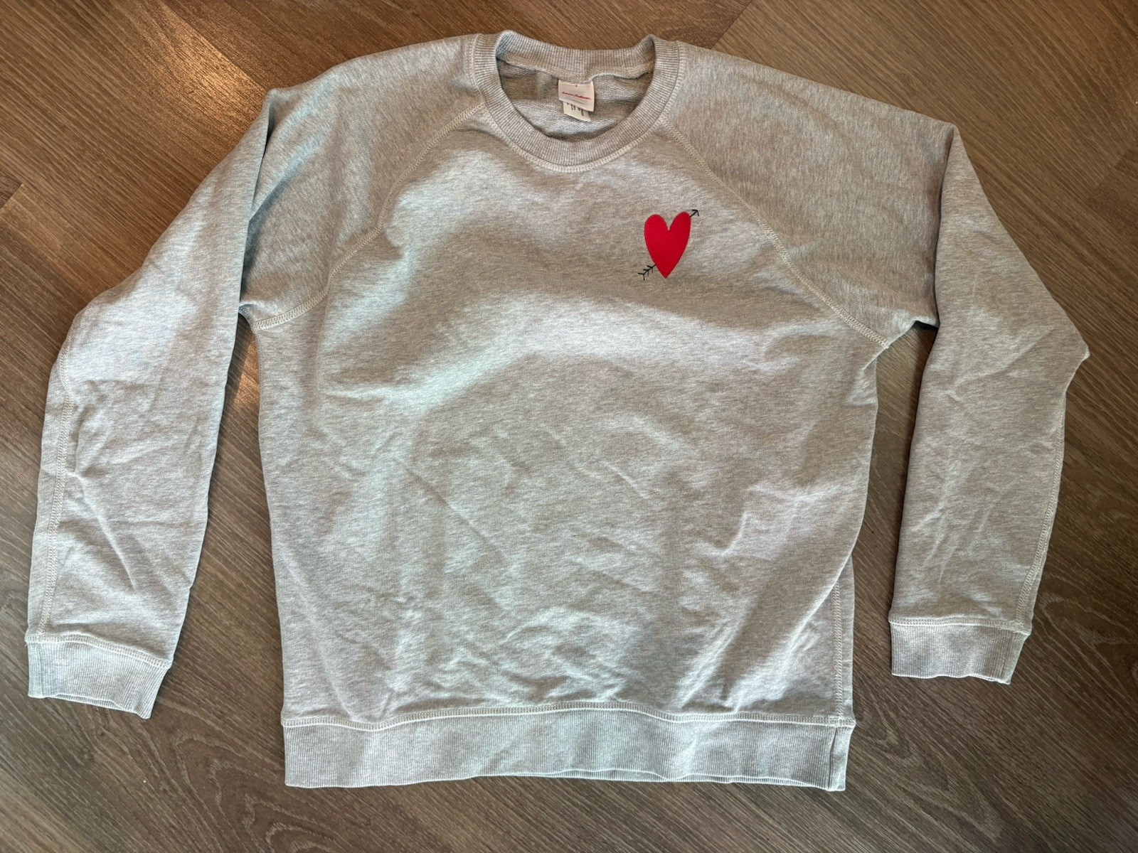 Hanna Anderson Crewneck Sweatshirt Heart Arrow Cupid  - Womens small