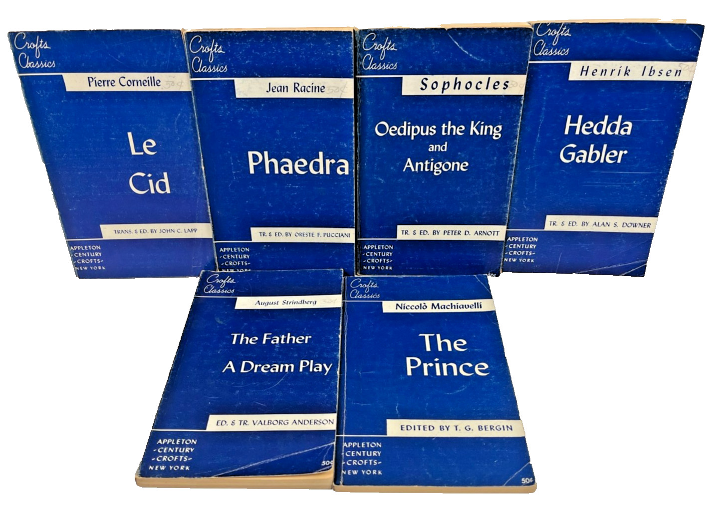 Vintage Appleton Crofts Classics Le Cid Hedda Gabler The Prince Oedipus Lot of 6 Vintage Appleton Crofts Classics Le Cid Hedda Gabler The Prince Oedipus Lot of 6