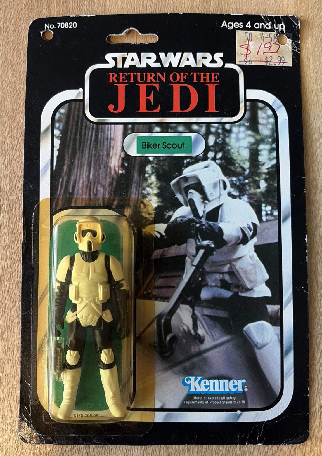 VINTAGE 1983 Star Wars ROTJ Biker Scout 77 Back - NEAR MINT - w/ SPEEDER BIKE VINTAGE 1983 Star Wars ROTJ Biker Scout 77 Back - NEAR MINT - w/ SPEEDER BIKE
