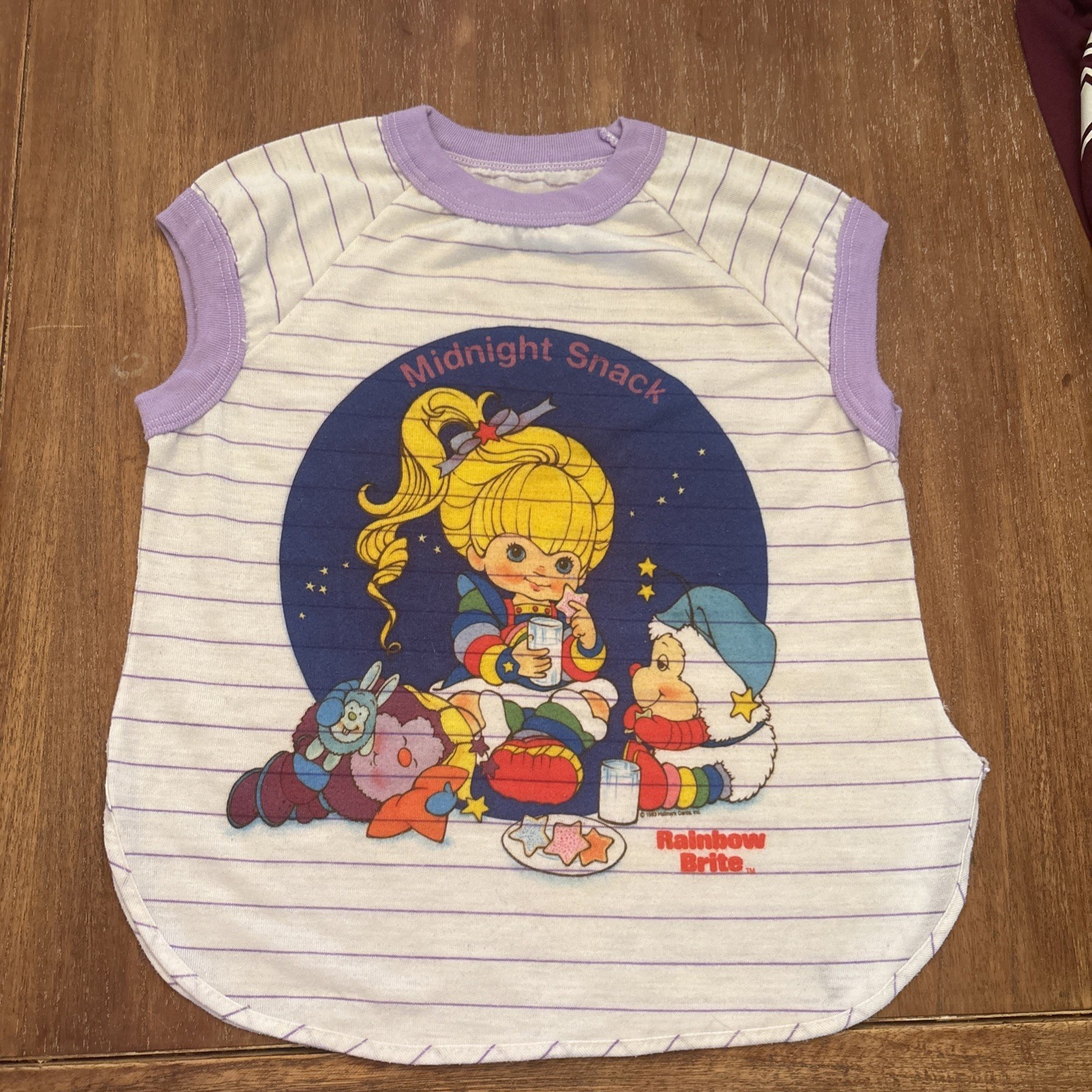 Vintage 1983 Bates Jama Rainbow Brite Pajama Shirt Night Gown Vintage 1983 Bates Jama Rainbow Brite Pajama Shirt Night Gown