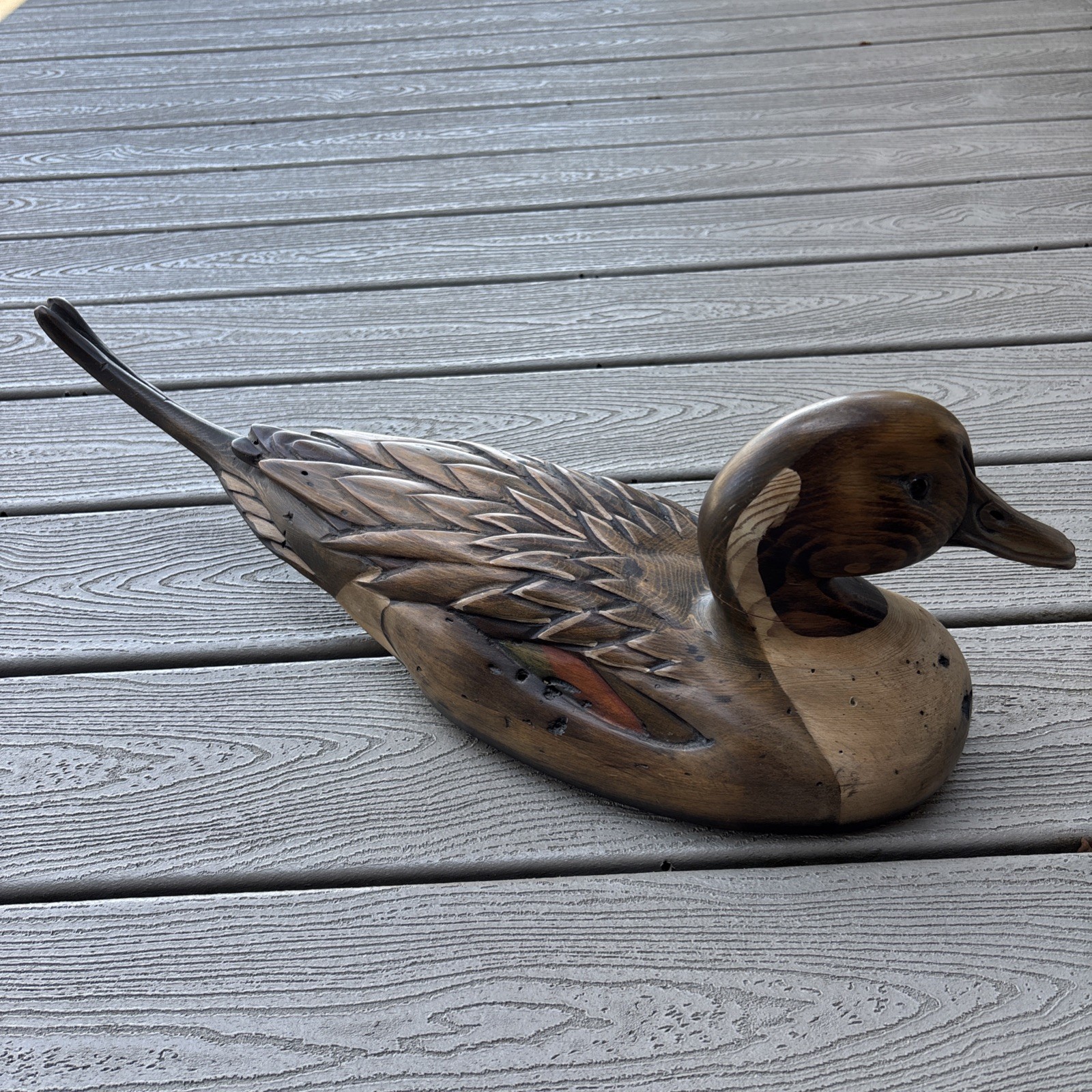 VTG Tom Taber & John R. Fairfield Large Beautiful Pintail 22” Wood Duck Decoy VTG Tom Taber & John R. Fairfield Large Beautiful Pintail 22” Wood Duck Decoy
