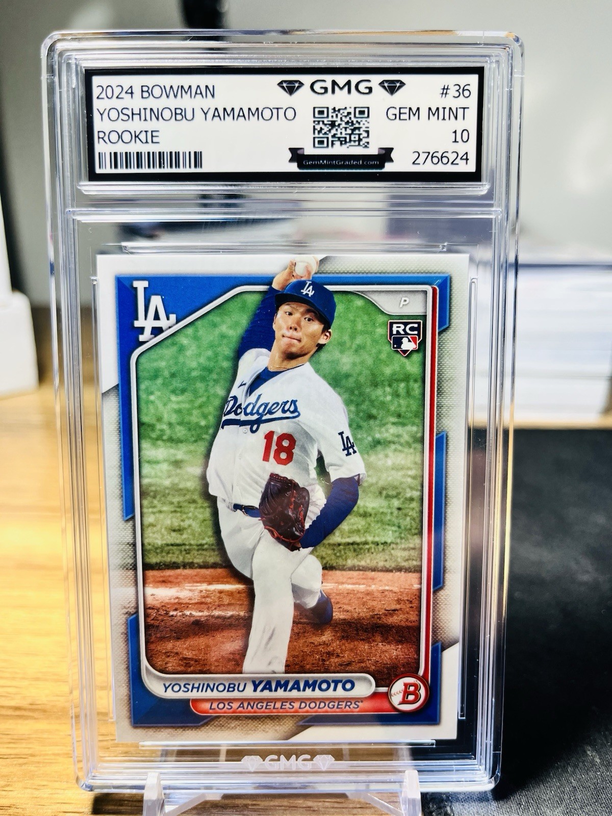 2024 Bowman Yoshinobu Yamamoto Rookie GMG Graded 10 Gem Mint RC Dodgers #36 2024 Bowman Yoshinobu Yamamoto Rookie GMG Graded 10 Gem Mint RC Dodgers #36