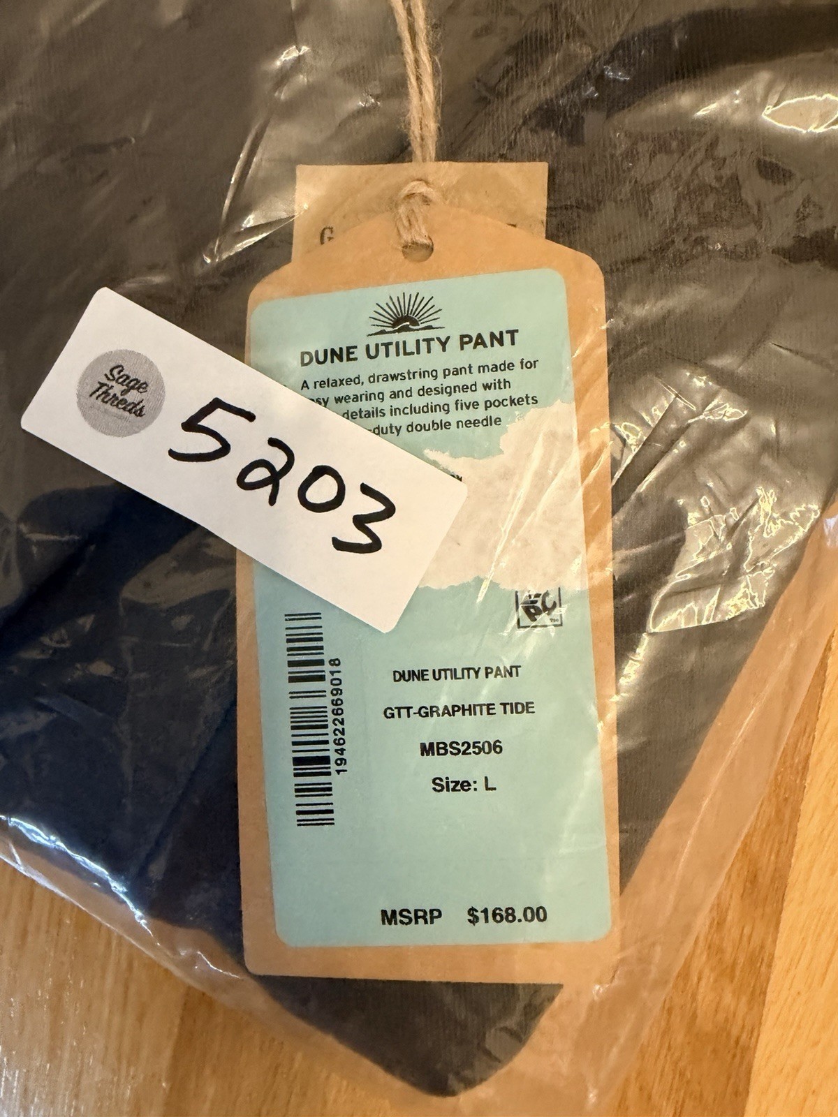 Faherty Dune Utility Pant Large Charcoal Gray Faherty Dune Utility Pant Large Charcoal Gray