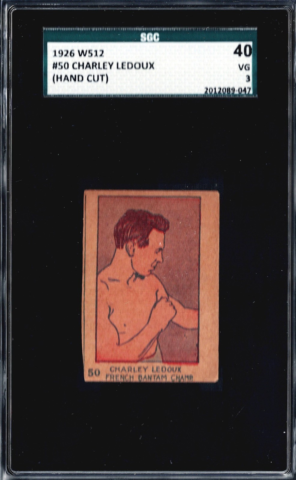 1926-27 W512 Charles Charley LEDOUX Strip Tobacco - SGC 3, SGC A or GMA Hand-Cut