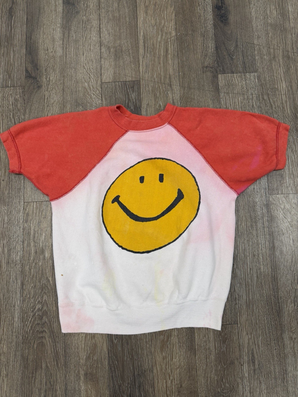 Vintage 1960s Harvey Ball Smiley Face Sweatshirt Crewneck Cropped Rare Sz Med Vintage 1960s Harvey Ball Smiley Face Sweatshirt Crewneck Cropped Rare Sz Med