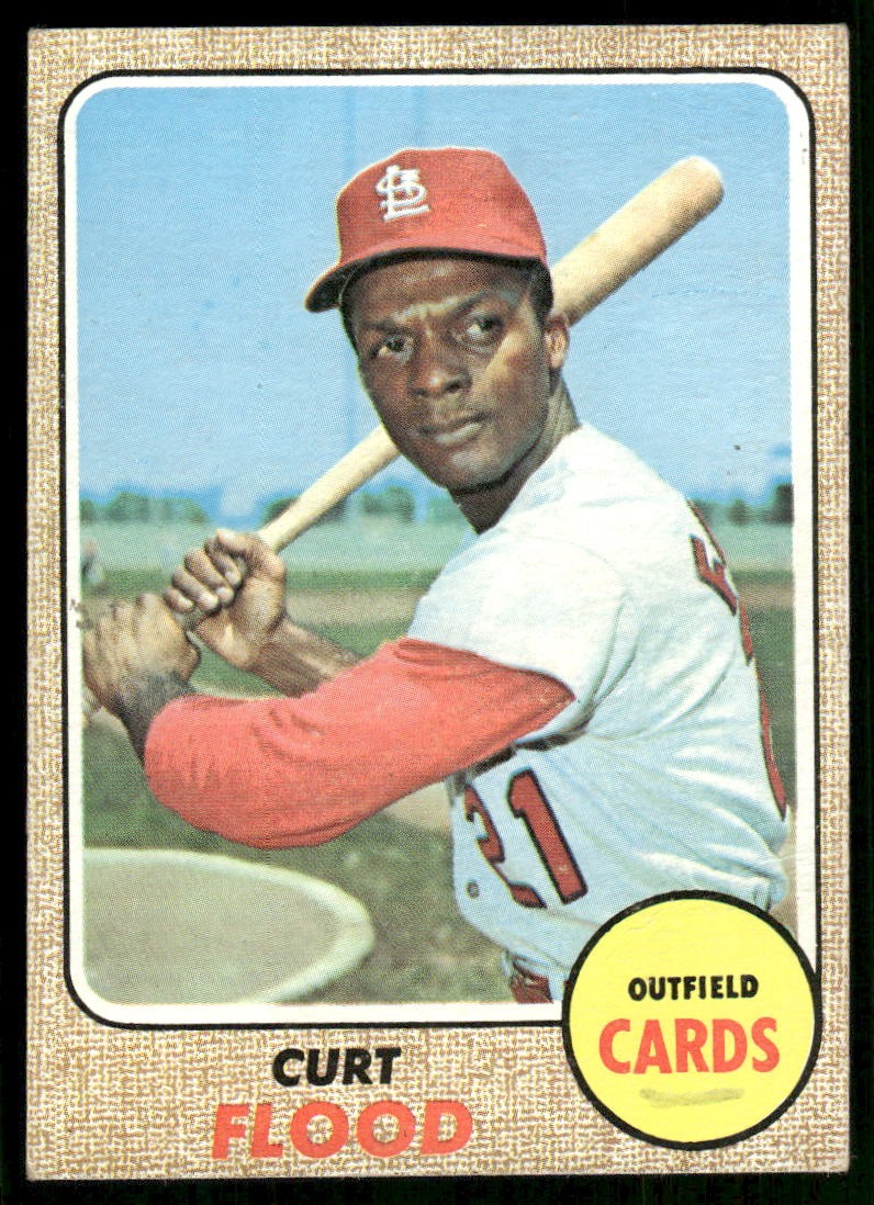 1968 Topps #180 Curt Flood 1968 Topps #180 Curt Flood