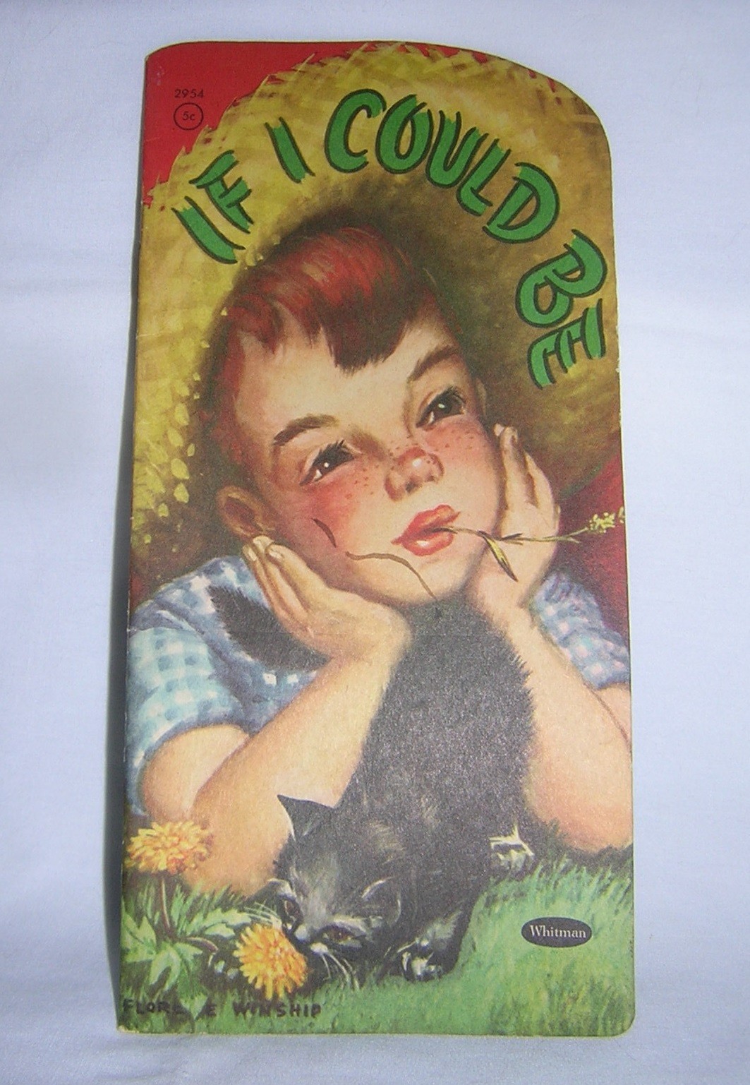 Vintage 1953 ~ IF I COULD BE ~ Whitman Die-Cut Booklet Florence Sarah Winship NF Vintage 1953 ~ IF I COULD BE ~ Whitman Die-Cut Booklet Florence Sarah Winship NF