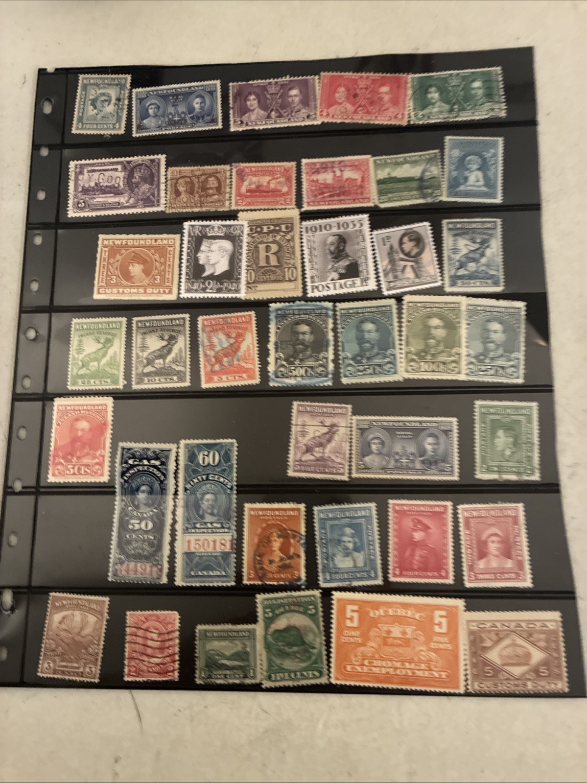 Collection Foreign Mint Used On Cards British Canada Duck Jersey Back Book N505