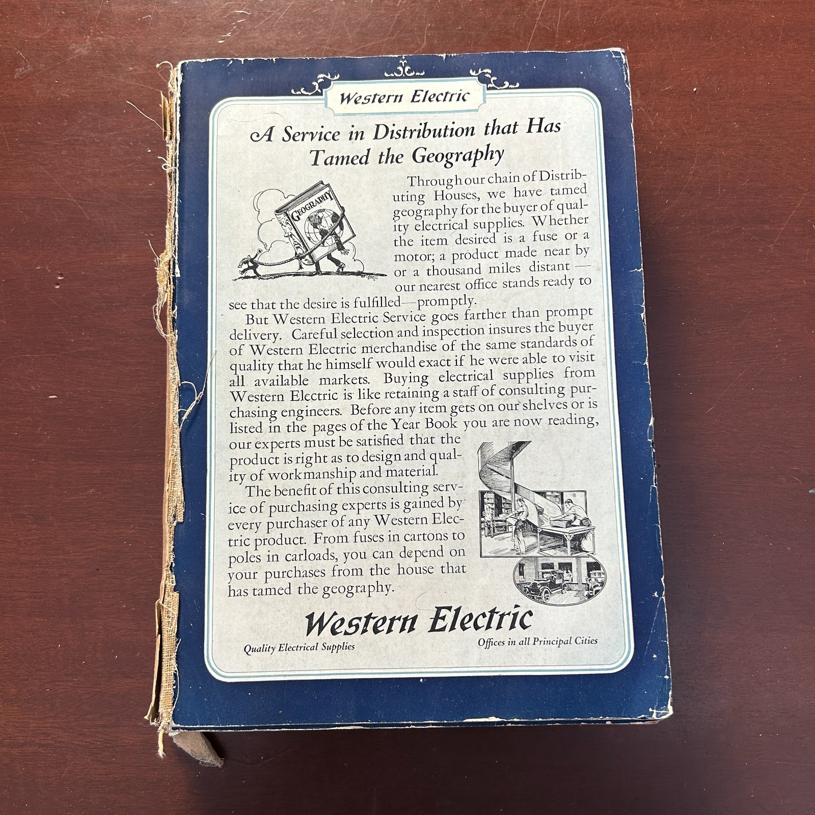 1926 Western Electric Company Electrical Supply Year Book Catalog Antique RARE