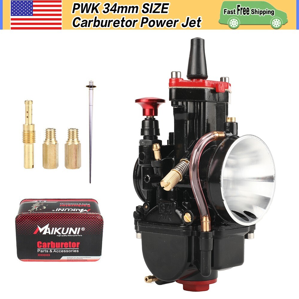 34mm PWK 34 Motorcycle Carburetor For 300cc-350cc Dirt Bike Offroad Scooter ATV