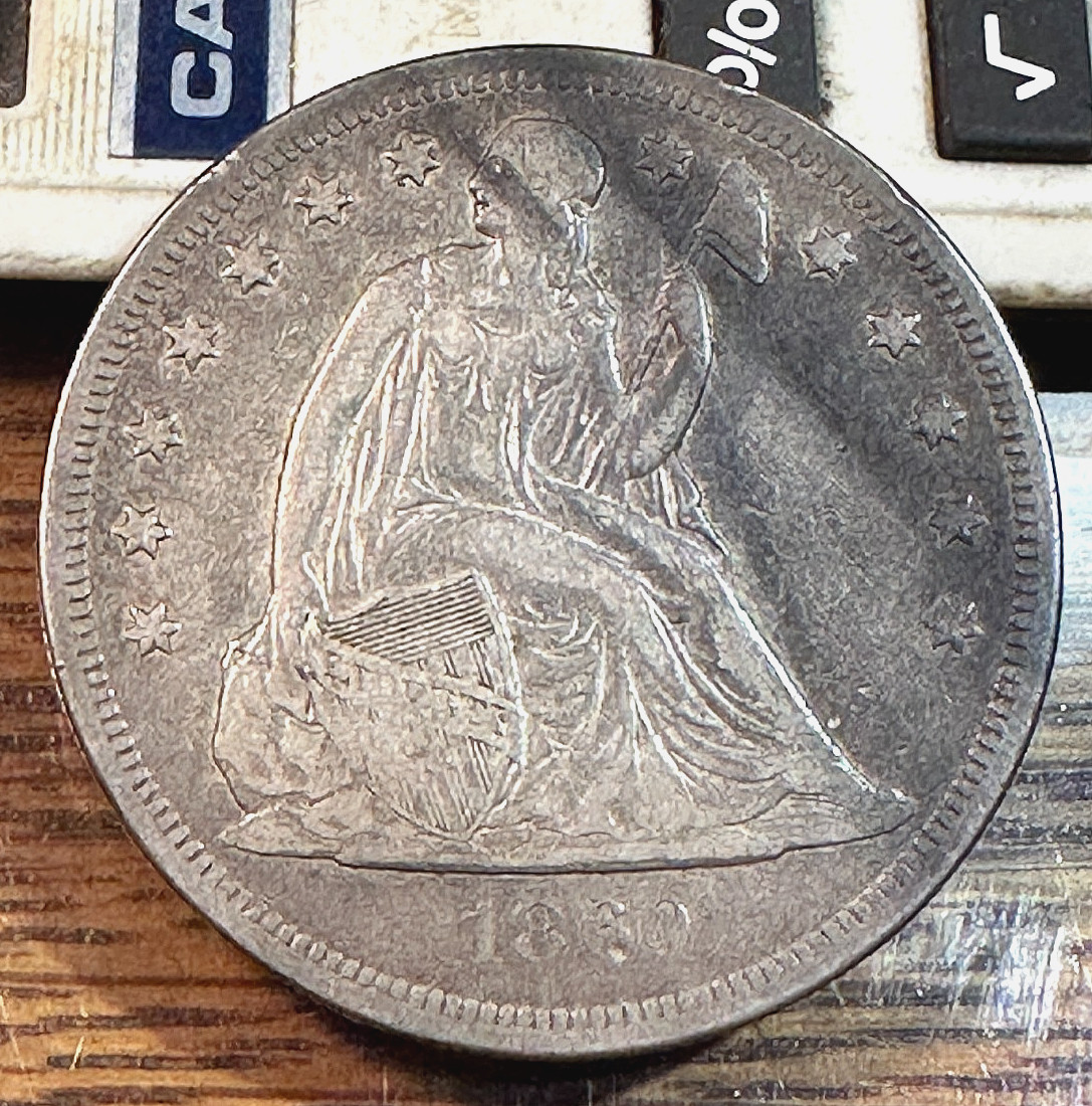 1860-O Seated Liberty Silver Dollar Nice Original Choice VF Details CHRC 1860-O Seated Liberty Silver Dollar Nice Original Choice VF Details CHRC