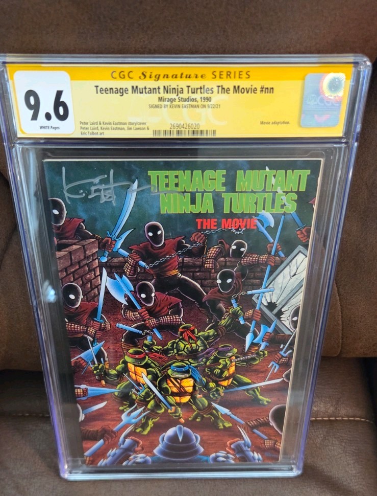 Teenage Mutant Ninja Turtles The Movie (1990) #NN CGC 9.6 Signed Kevin Eastman 