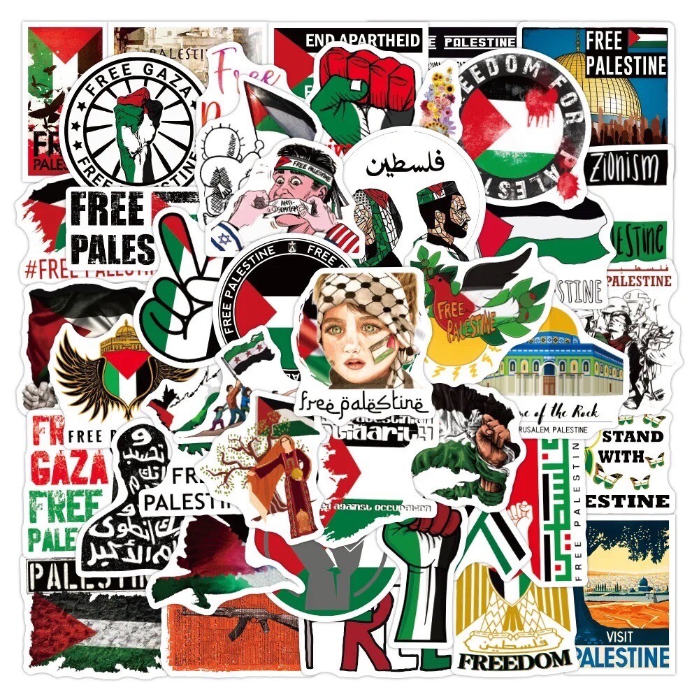 Assorted Palestine Stickers | Free Palestine | 50 Pieces | Sticker Pack Bulk Assorted Palestine Stickers | Free Palestine | 50 Pieces | Sticker Pack Bulk
