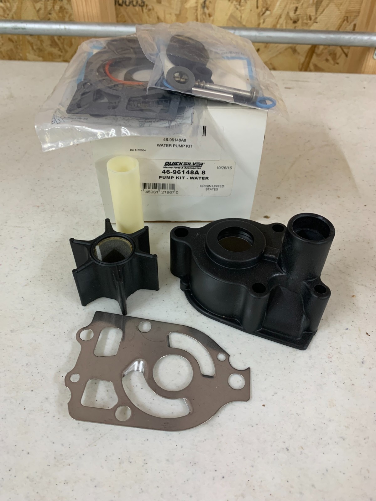 GENUINE NOS MERCURY WATER PUMP KIT 46-96148A8 BXR GENUINE NOS MERCURY WATER PUMP KIT 46-96148A8 BXR