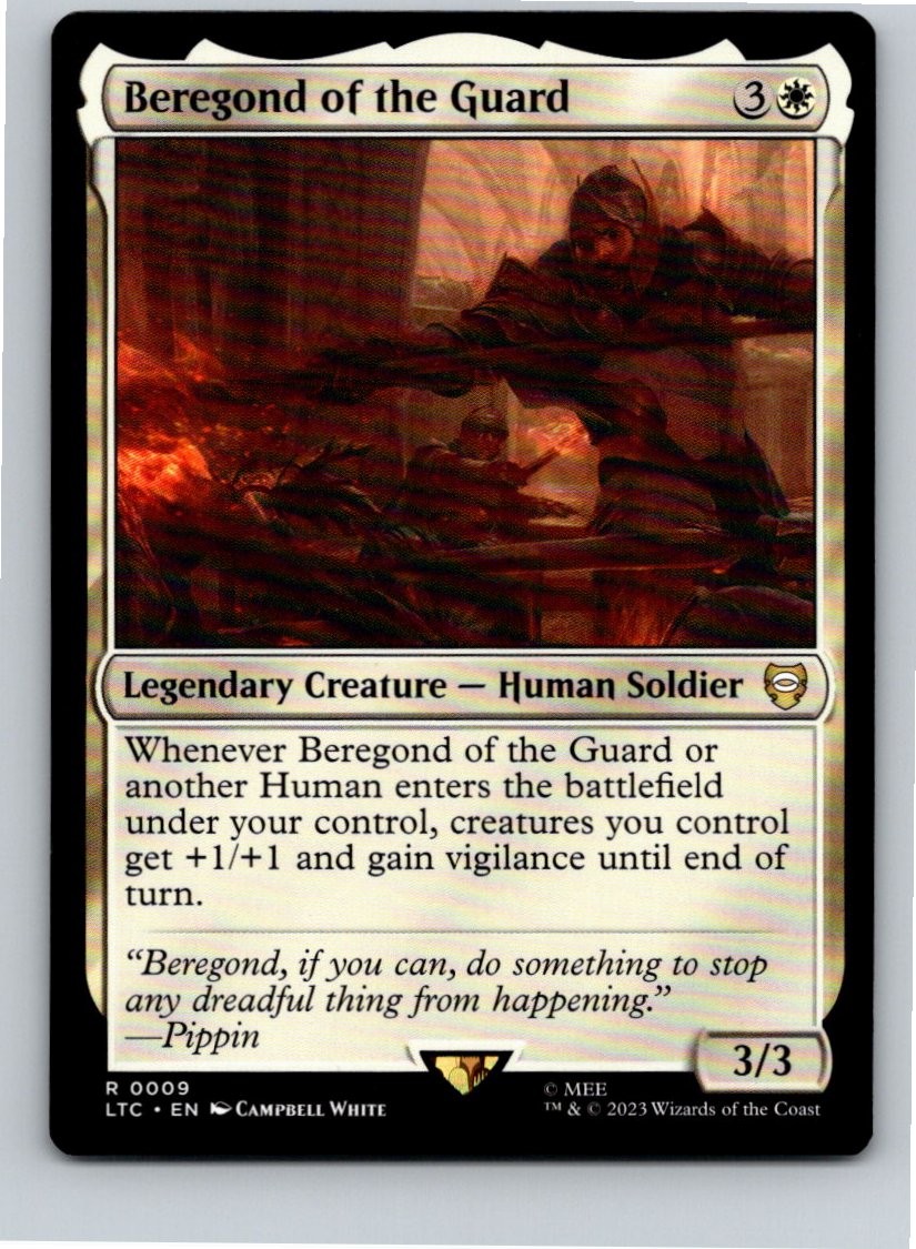 Magic the Gathering Beregond of the Guard Commander: The Lord of the Rings MTG
