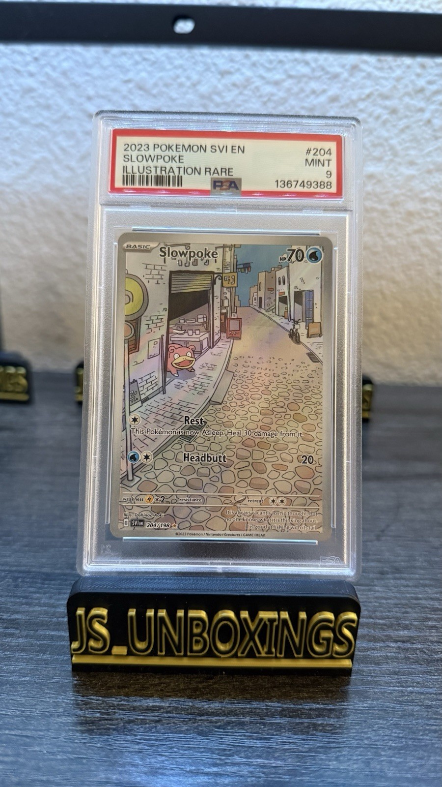 2023 Pokemon Svi En-Scarlet & Violet #204 Slowpoke Illustration Rare PSA 9 2023 Pokemon Svi En-Scarlet & Violet #204 Slowpoke Illustration Rare PSA 9
