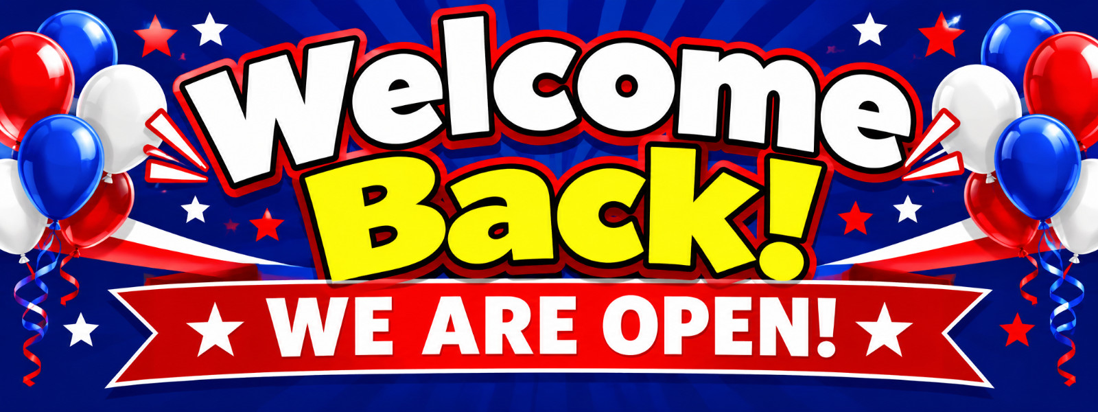 3ft x 8ft WELCOME BACK BannerFREE SHIPPING (CAN BE PERSONALIZED) 3ft x 8ft WELCOME BACK BannerFREE SHIPPING (CAN BE PERSONALIZED)