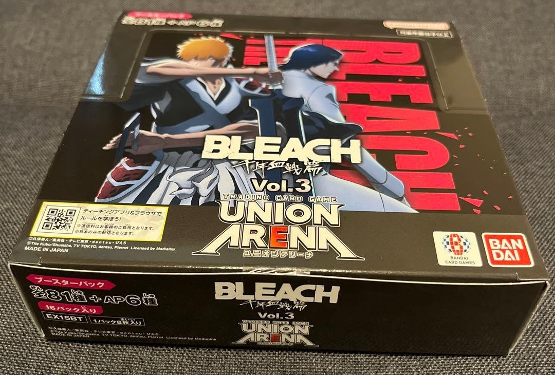 BLEACH Thousand-Year Blood War Vol.3 Box Sealed Japanese EX15BT Card UNION ARENA