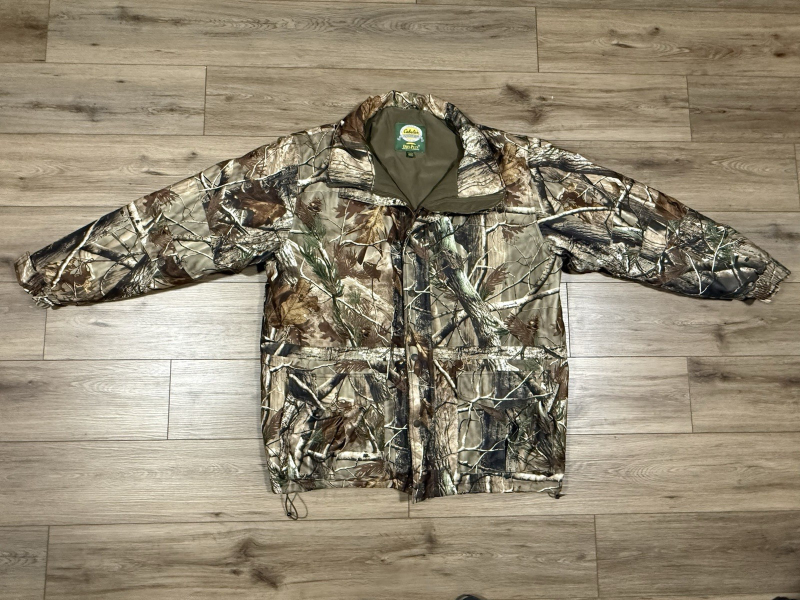 Cabela\'s Dry Plus Silent Suede Realtree Insulated Hunting Jacket Men\'s 2XL Tall