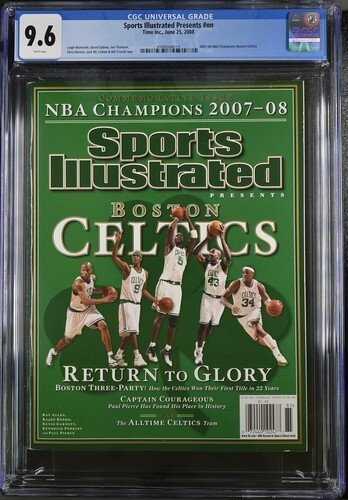SI June 25 2008 Boston Celtics NBA Champions NEWSSTAND. CGC 9.6 POP 2 RARE...