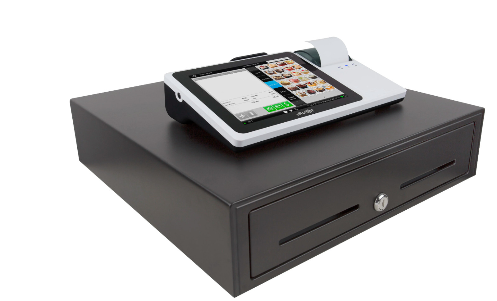 uAccept™ MB2000 Point Of Sale System, White uAccept™ MB2000 Point Of Sale System, White