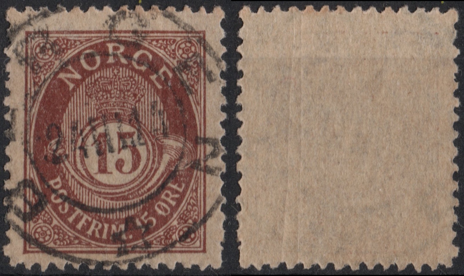 B9-8 Norway 1898-08 NK 78, nicely canc. Bergen 24 III 14 , MI 71, SC #52.