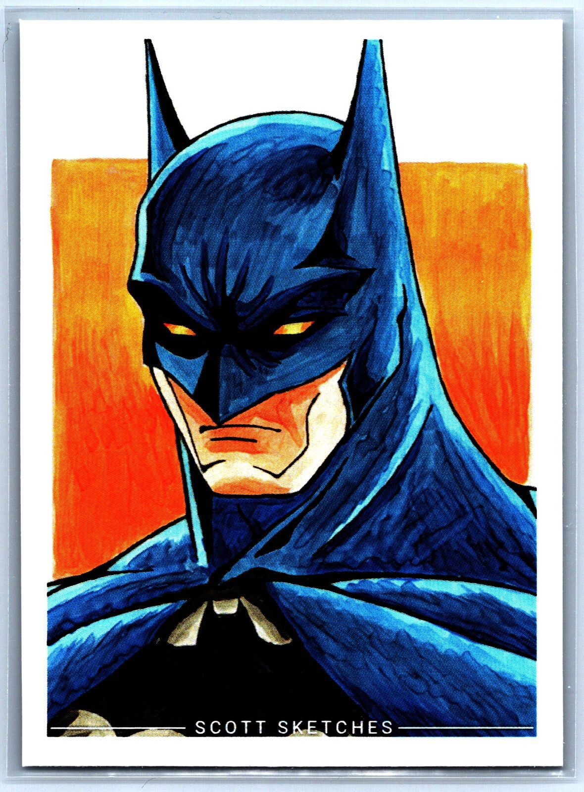 Batman Sketch Card - Scott Sketches Fan Art Trading Card Batman Sketch Card - Scott Sketches Fan Art Trading Card