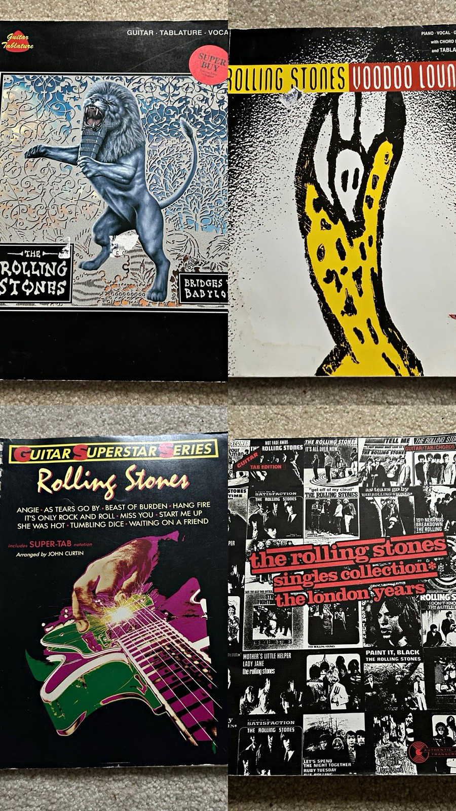 The Rolling Stones Guitar Songbook Bundle (4 books)