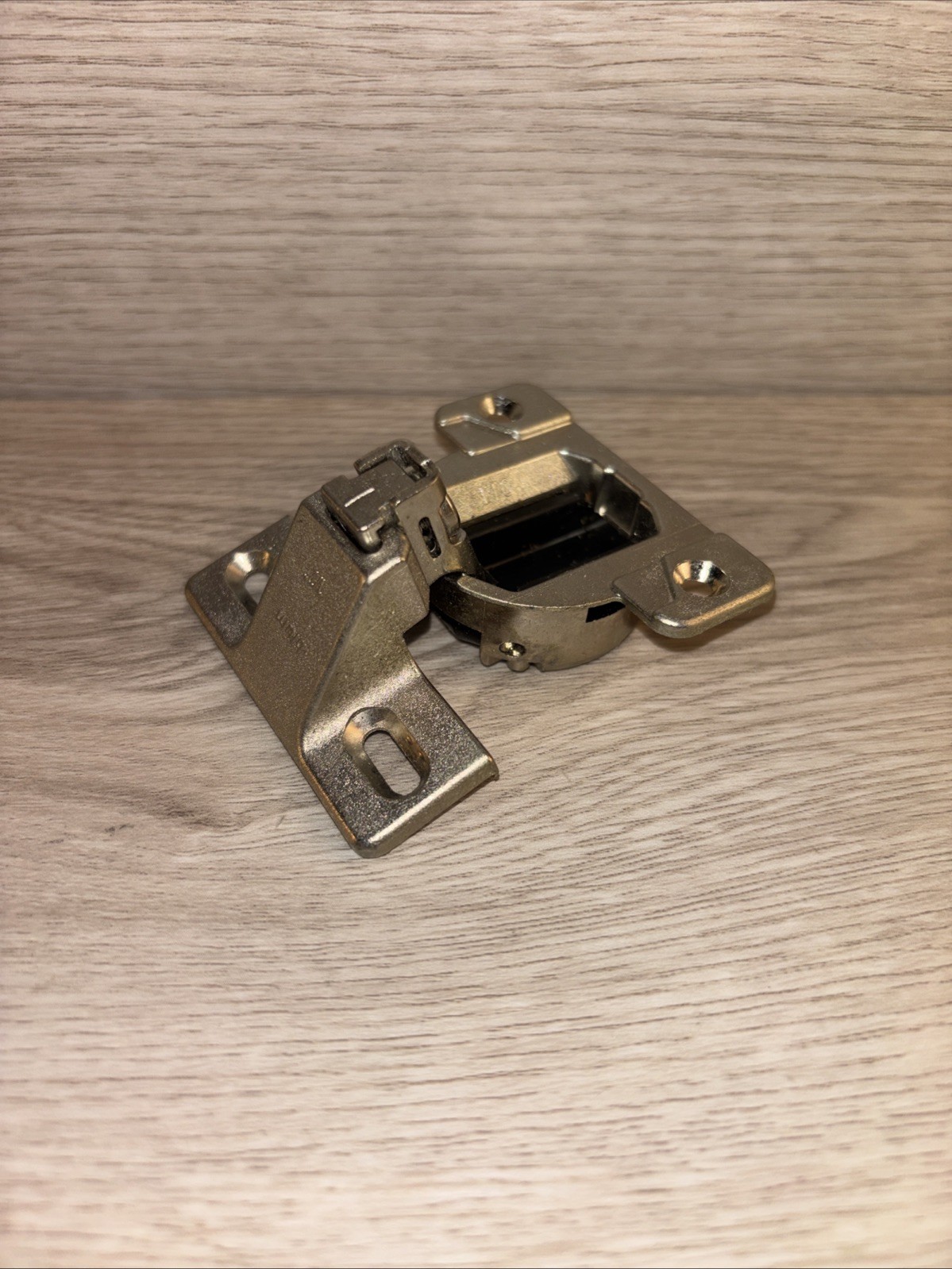 Blum COMPACT 110° Hinge 30.310-11.02 Nickel w/130.110-01.23 Plate 1/2\ Blum COMPACT 110° Hinge 30.310-11.02 Nickel w/130.110-01.23 Plate 1/2\
