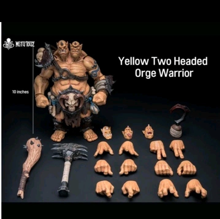 MetyToyz 1/12 Two Headed Ogre Warrior Yellow \ MetyToyz 1/12 Two Headed Ogre Warrior Yellow \